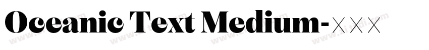 Oceanic Text Medium字体转换